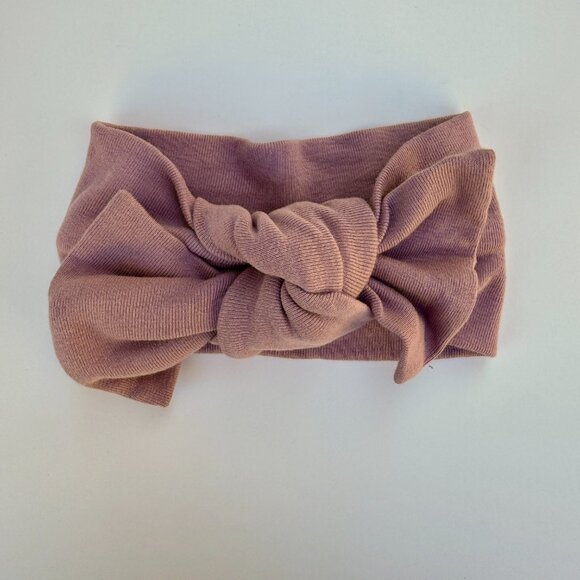 Kate Quinn Head Bow Set | Jersey & Bamboo Knit, 3-Pack | Teal, Mauve & Olive | S - Picture 3 of 6